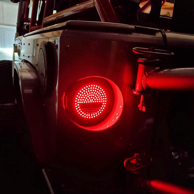 Wrangler Round Trail Tail LED Tail Lights Jeep CJ/YJ/TJ - Max-Bilt